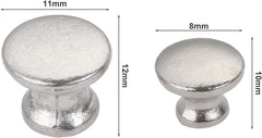 10-Pack Mini Drawer knobs, Silver Jewelry Box Pulls Wooden Cases Cabinet Cupboard Dresser Closet Chest Bin Handles