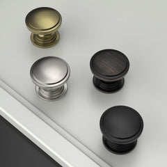 10 Pack 1-1/4 inch Kitchen Cabinet Knobs Matte Black Cabinet Knobs Bedroom Dresser Drawer Knobs Single Hole Cabinet