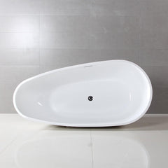 074 Luxury Contemorary High Grade Acrylic FREE STANDING Bathtub Modern New (63"x30-3/4"x22-7/8" Red)