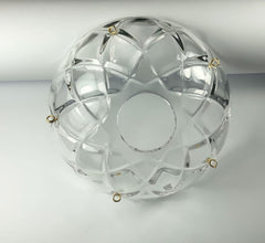1 Piece - 5 Side Holes, 4-Inch Asfour Chandelier Crystal 30% Lead Crystal Bobeche Lamp Chandelier Parts Cups Clear