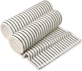 & Cream Striped Bath Sheets Set of 2, Extra Large Bath Towels | Cotton Bath Towel Oversized , Beach & Pool, 35" x 70"