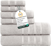 & Stitch 100% Cotton 625 GSM Bath Towel Set of 6, Ultra Soft Highly Absorbent 2 Bath Towels, 2 Hand Towels & 2