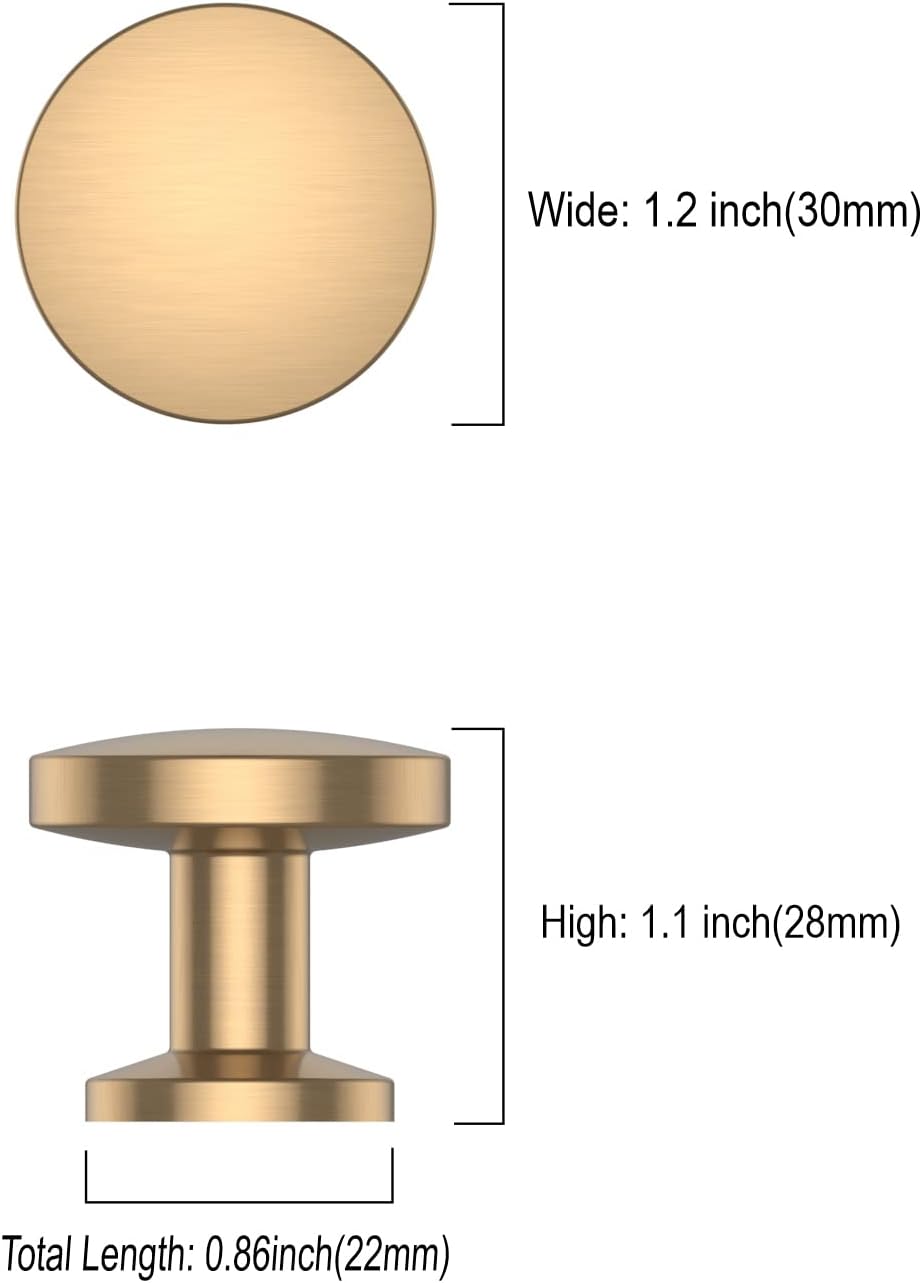 10 Pack Champagne Bronze Kitchen Cabinet Knobs Dresser Knob Drawer Knobs Cabinet Hardware Zinc Knob Drawers