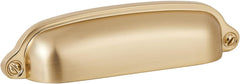 10 Pack Bin Cup Handle Pulls,Vintage Drawer Pulls,Cabinet Hardware,Shell Handle,3.78 Inch Champagne Gold