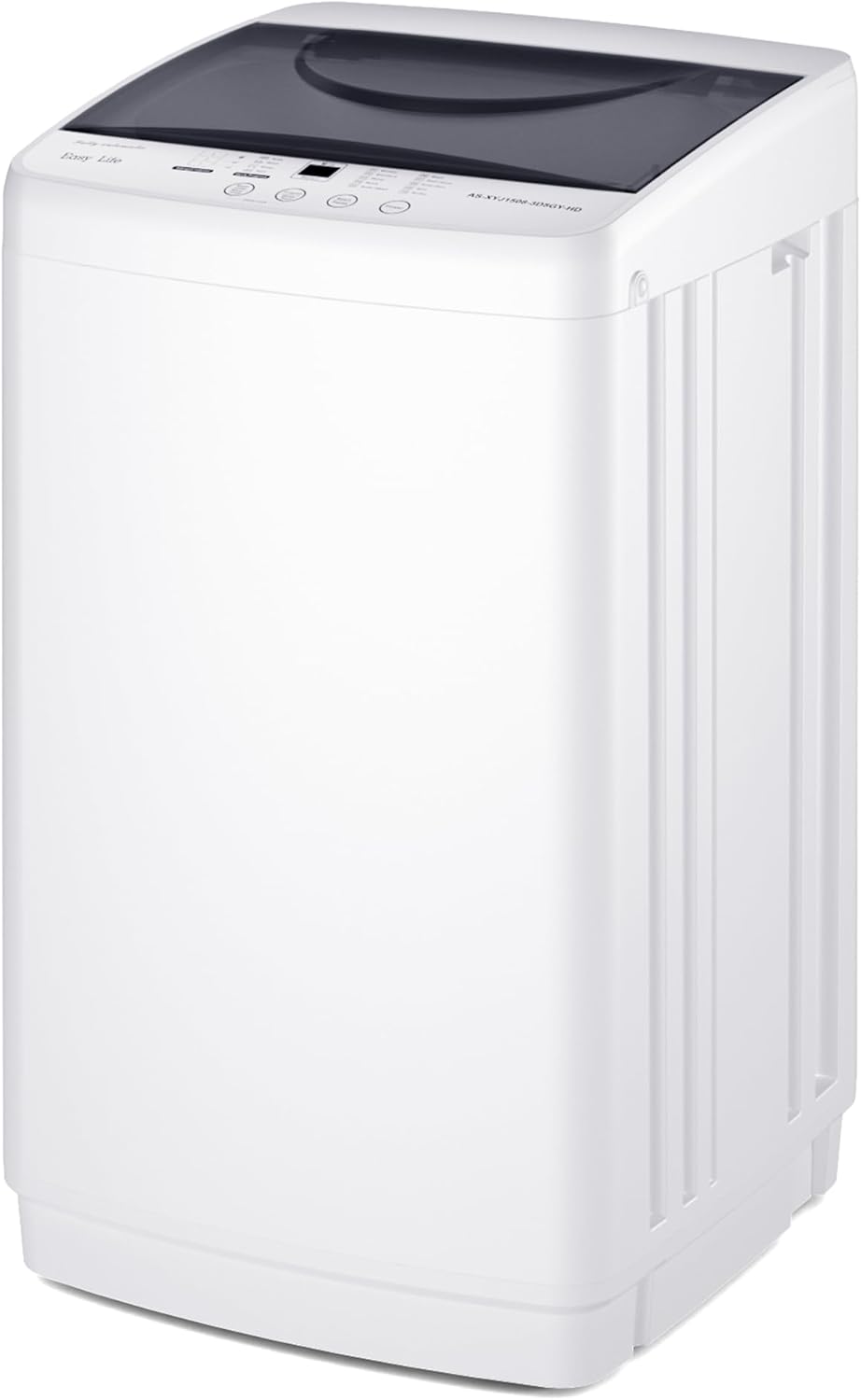 1.06 Cu.Ft. Portable Washing Machine, 7.7LBS Full-Automatic Laundry Washer with Stainless Steel Drum, 10 Wash Cycles &