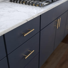 (10-Pack) - Champagne Bronze Cabinet Handles, 3 Inch Hole Center, Modern Pulls for Drawers, Kitchen Cabinet Door
