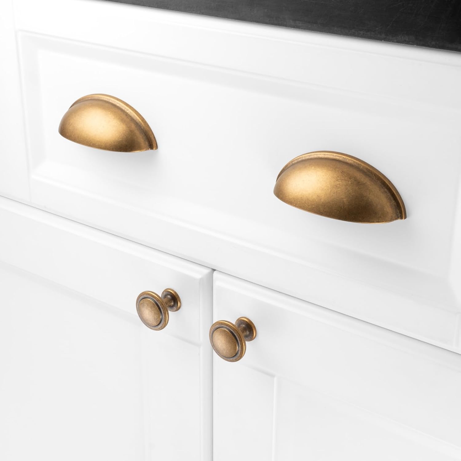 10 Pack 3 Inch Bin Cup Drawer Pulls Antique Brass Cabinet Handles Vintage Brass Cabinet Pulls Cabinets Drawer Dresser