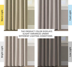 100% Blackout Curtains for Bedroom with Black Liner Full Room Darkening Curtains Thermal Insulated Back