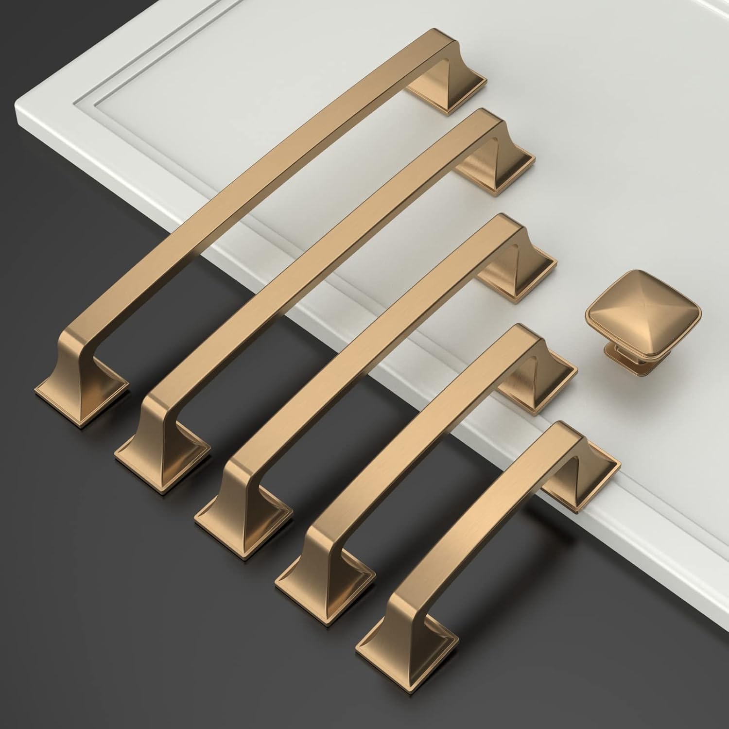10 Pack 1 Inch Champagne Bronze Cabinet Knobs Gold Cabinet Knobs Dresser Knobs Round Drawer Knobs and Pulls Cabinets
