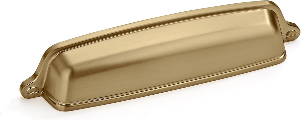10 Pack 5 inch(128 mm) Drawer Pulls Champagne Bronze Cabinet Cup Pulls Cabinet Hardware Brushed Gold Kitchen Cabinet