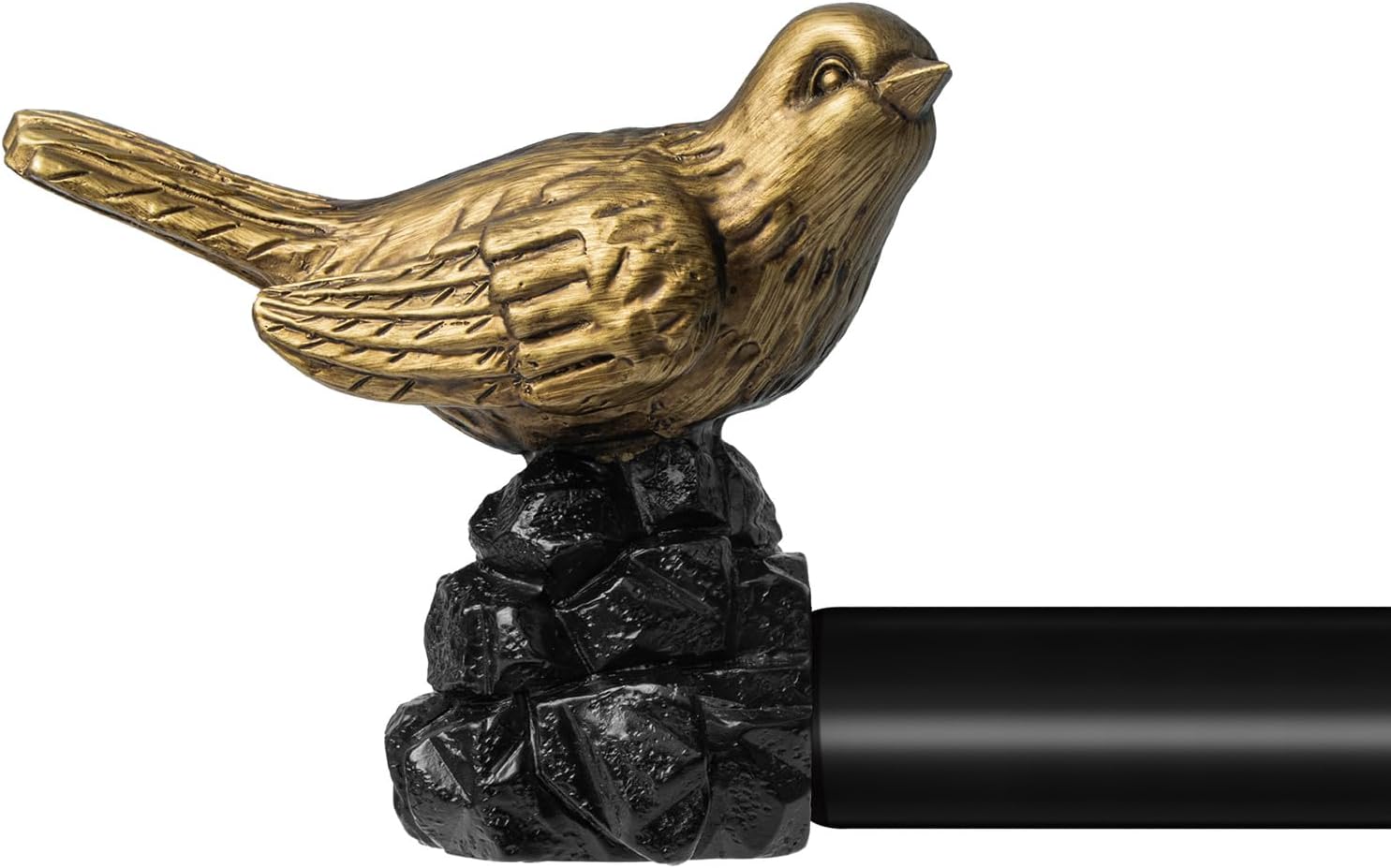 1 or 7/8 Inch Bird-Shaped Decorative Finials for Curtain Rods,Curtain Rod Ends Metal Curtain Rod Finials Ends Easy to