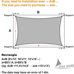 10' x 13' Rectangle Sun Shade Sail for Outdoor Patio, Brown | HDPE Fabric, 95% UV Block, Breathable Sunshade, Canopy