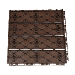 10 sq. ft Plastic Interlocking Deck Tiles, 12"x12" Waterproof Outdoor Floor Decking Tiles for Patio Balcony All Weather