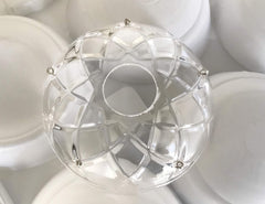 10 Pieces -5 Side Holes, 4-Inches Asfour Chandelier Crystal 30% Lead Crystal Bobeche Lamp Chandelier Parts Cups