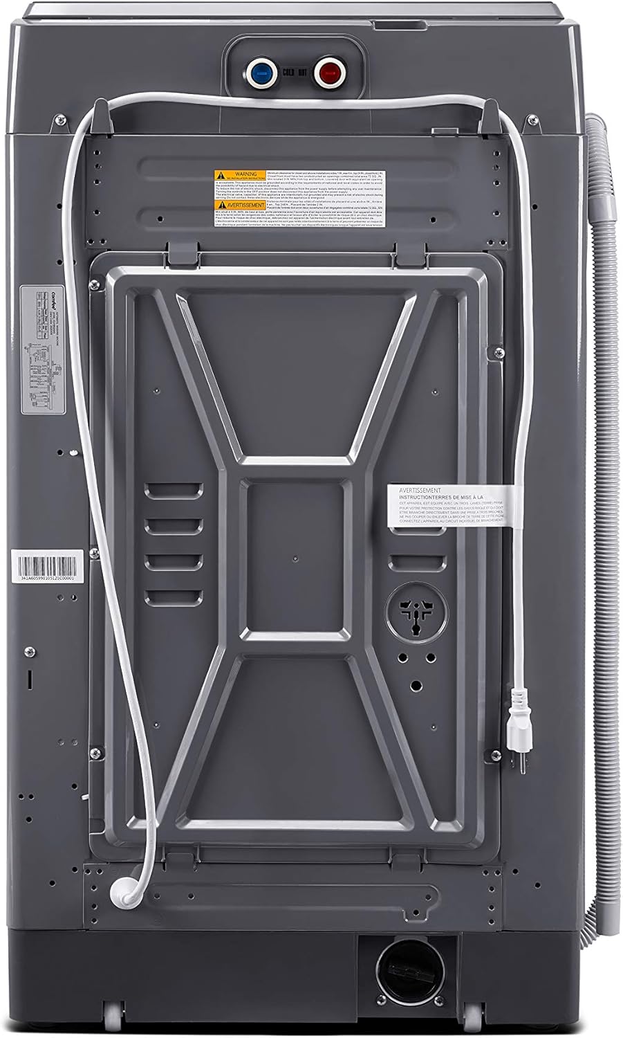 1.6 Cu.ft Portable Washing Machine, 11lbs Capacity Fully Automatic Compact Washer with Wheels, 6 Wash Programs Laundry