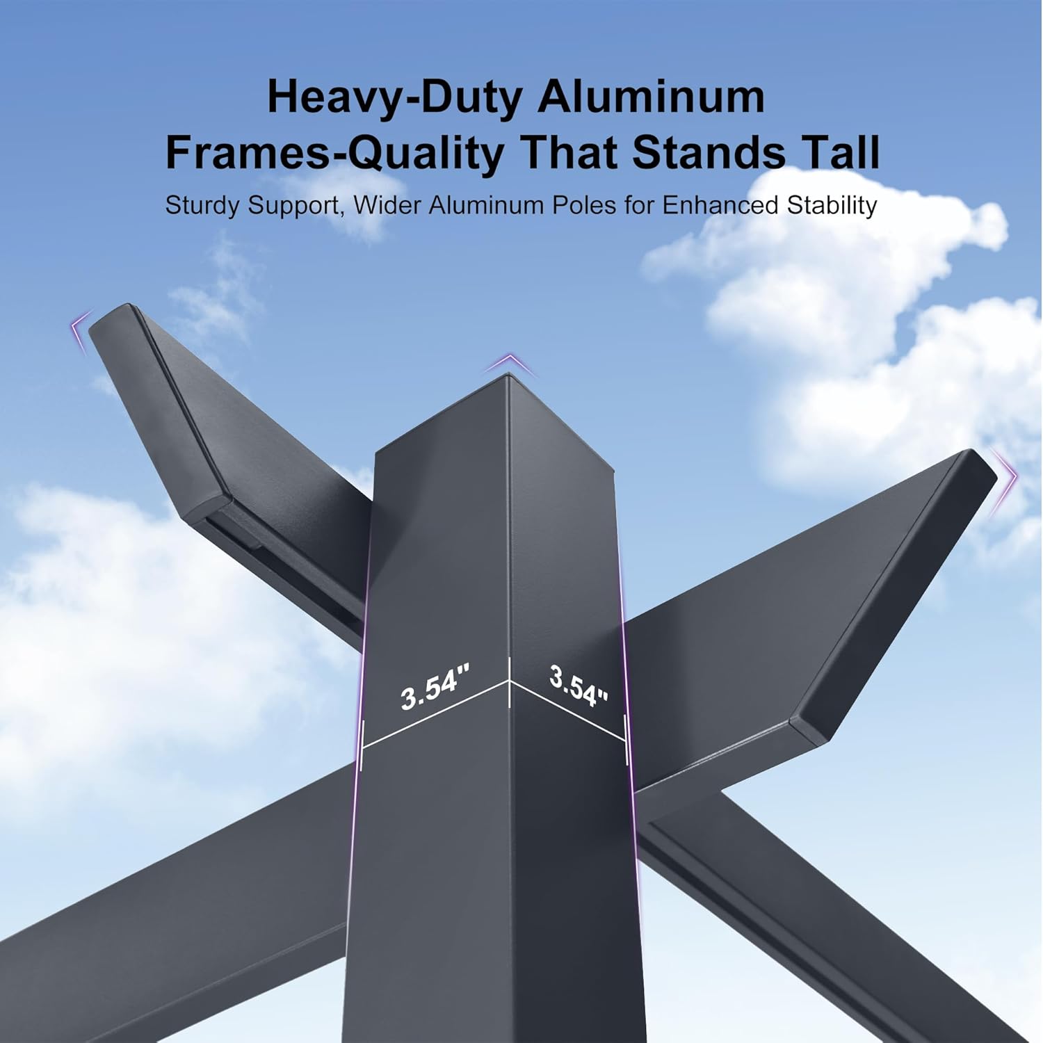 10' x 13' Aluminum Outdoor Pergola Wind-Resistant Retractable Pergola with Double Sun Shade Canopy Heavy-Duty Metal