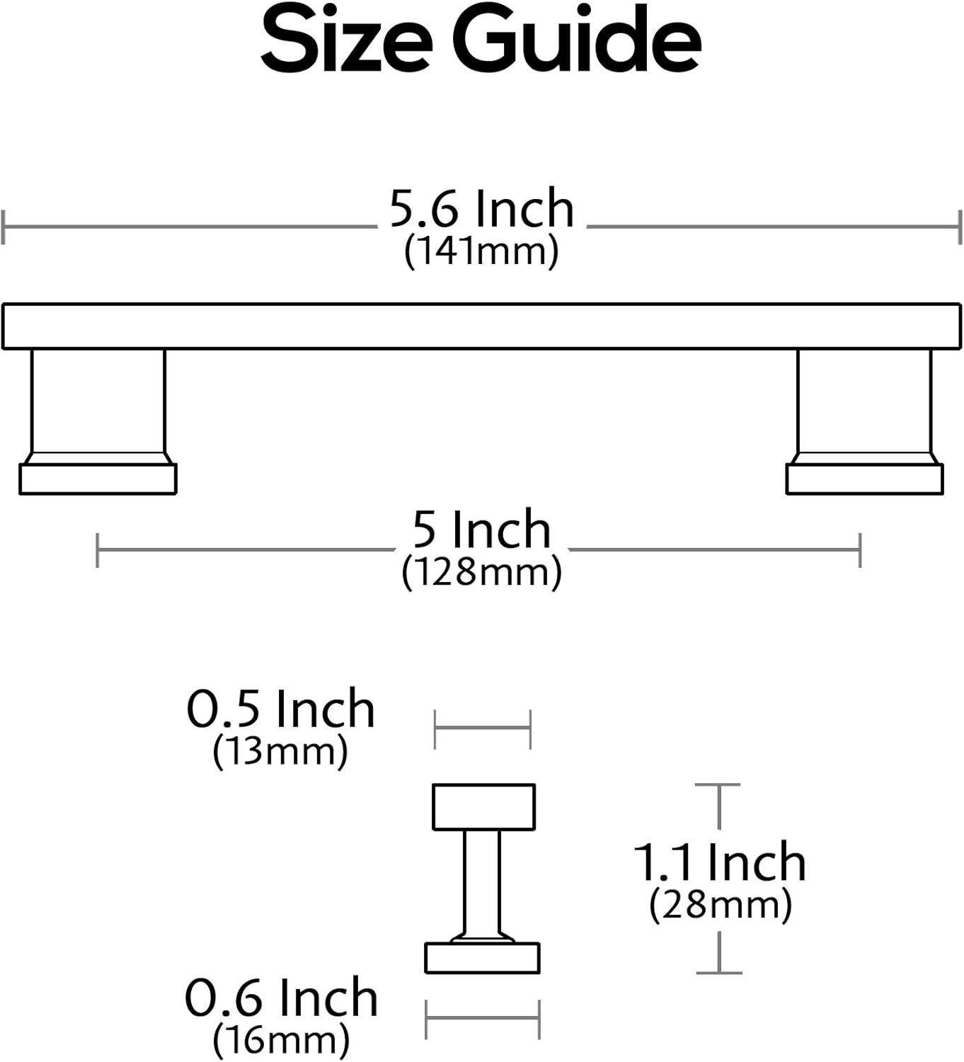 10 Pack Brushed Satin Nickel Cabinet Pulls, 5 Inch(128mm) Hole Centers Kitchen Cabinet Handles for Cabinets and Drawers