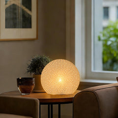 10.5"Modern Ceramic Table Lamp,White bedside table lamp, night Lamp,Decorative Lamp,Ambient lighting,Artistic lamp