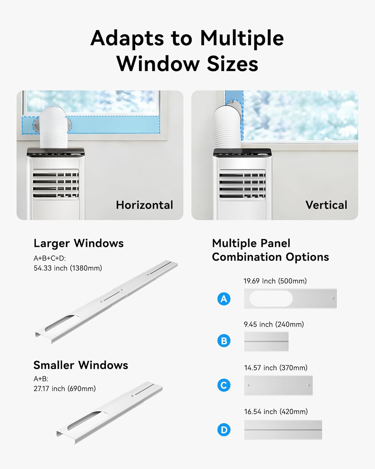 10,000 BTU Portable Air Conditioners, 4-in-1 Portable AC Unit Cools Up to 450 Sq.Ft