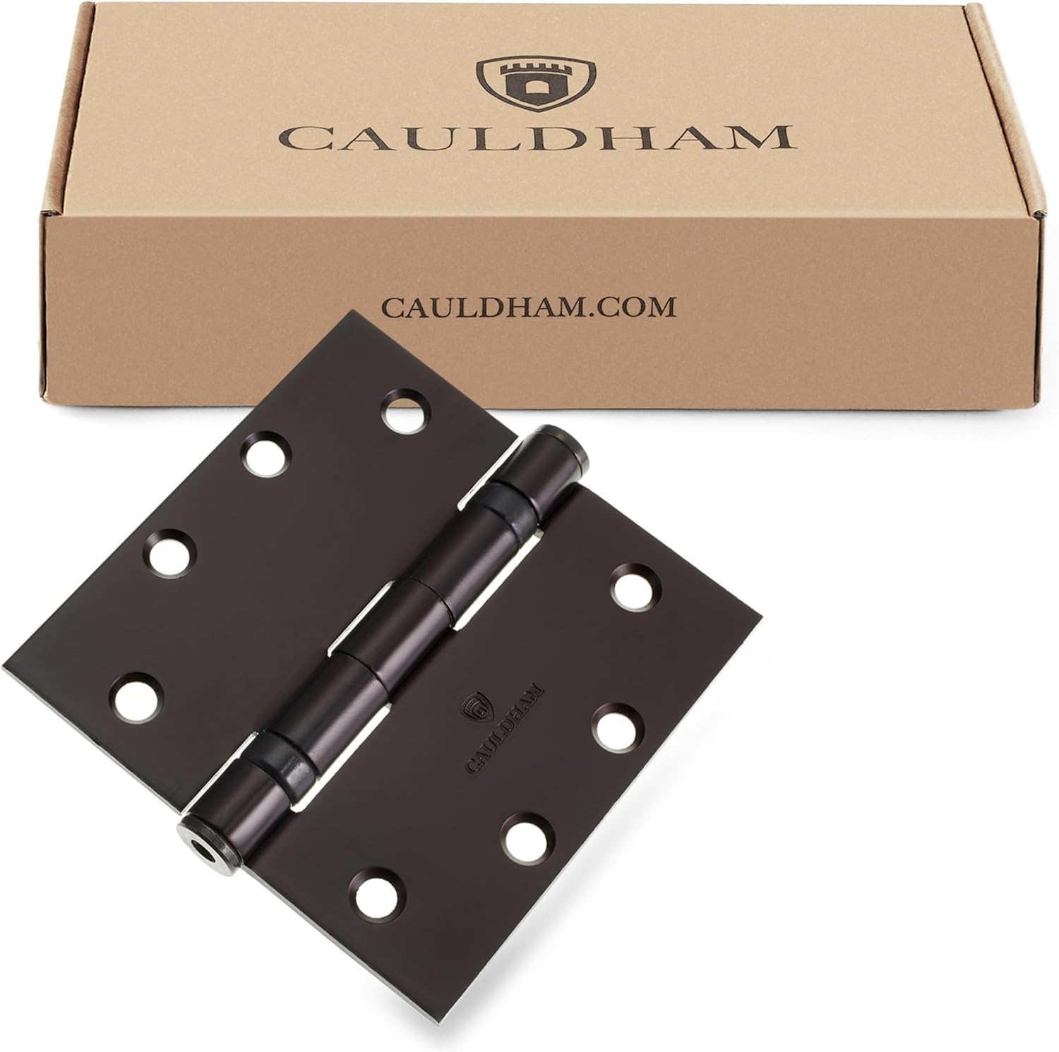 (3 Pack) Commercial-Grade 4-1/2" Full Mortise Ball-Bearing Door Hinges - Oil Rubbed Bronze