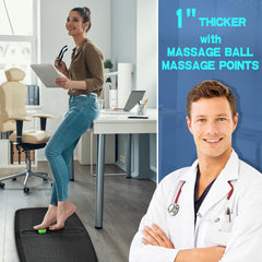 1 inch Thick Anti Fatigue Kitchen Mat Standing Mat with Massage Ball, Non Slip Standing Desk Mat with Massage Point