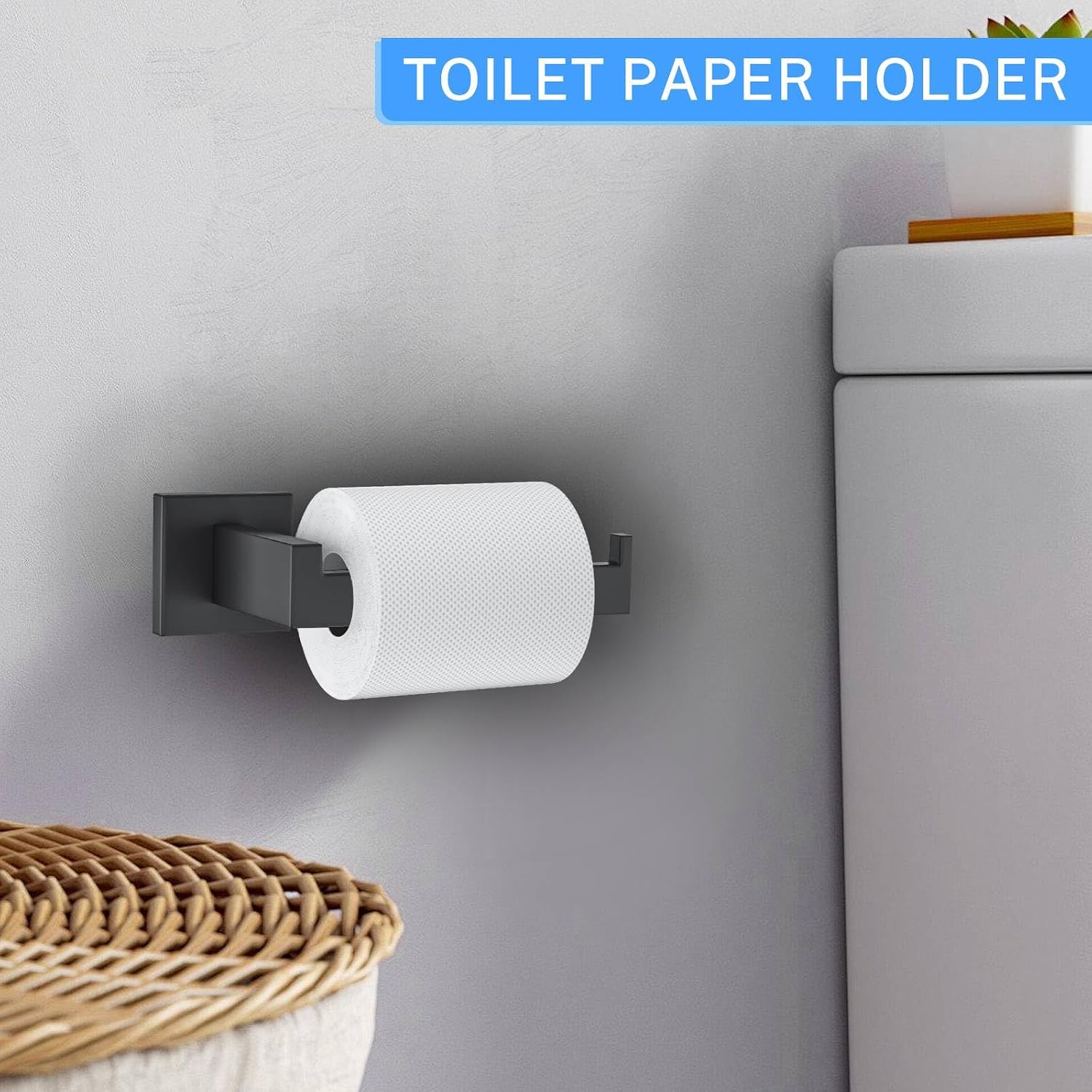10-Piece Matte Black Bathroom Hardware Accessories Set Black Towel Bar Set Towel Holder Set Stainless Steel