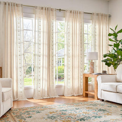 1 Inch Diameter Adjustable Small Curtain Rods for Windows 18 to 45 Inch, Fall Decor Heavy Duty Short Curtain Rod with