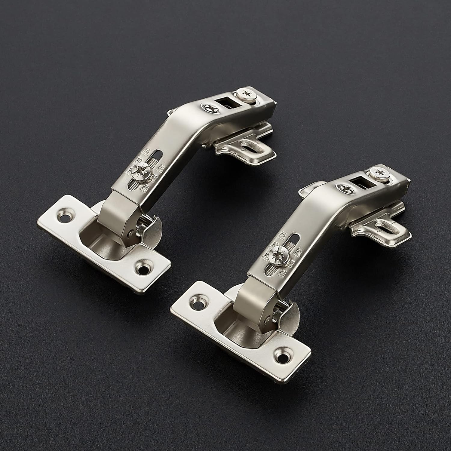 1 Pair 2 Pack Kitchen Cabinet Hinges, 135 Degree Kitchen Door Hinges Compatible with Lazy Susan Corner Cupboard .Full