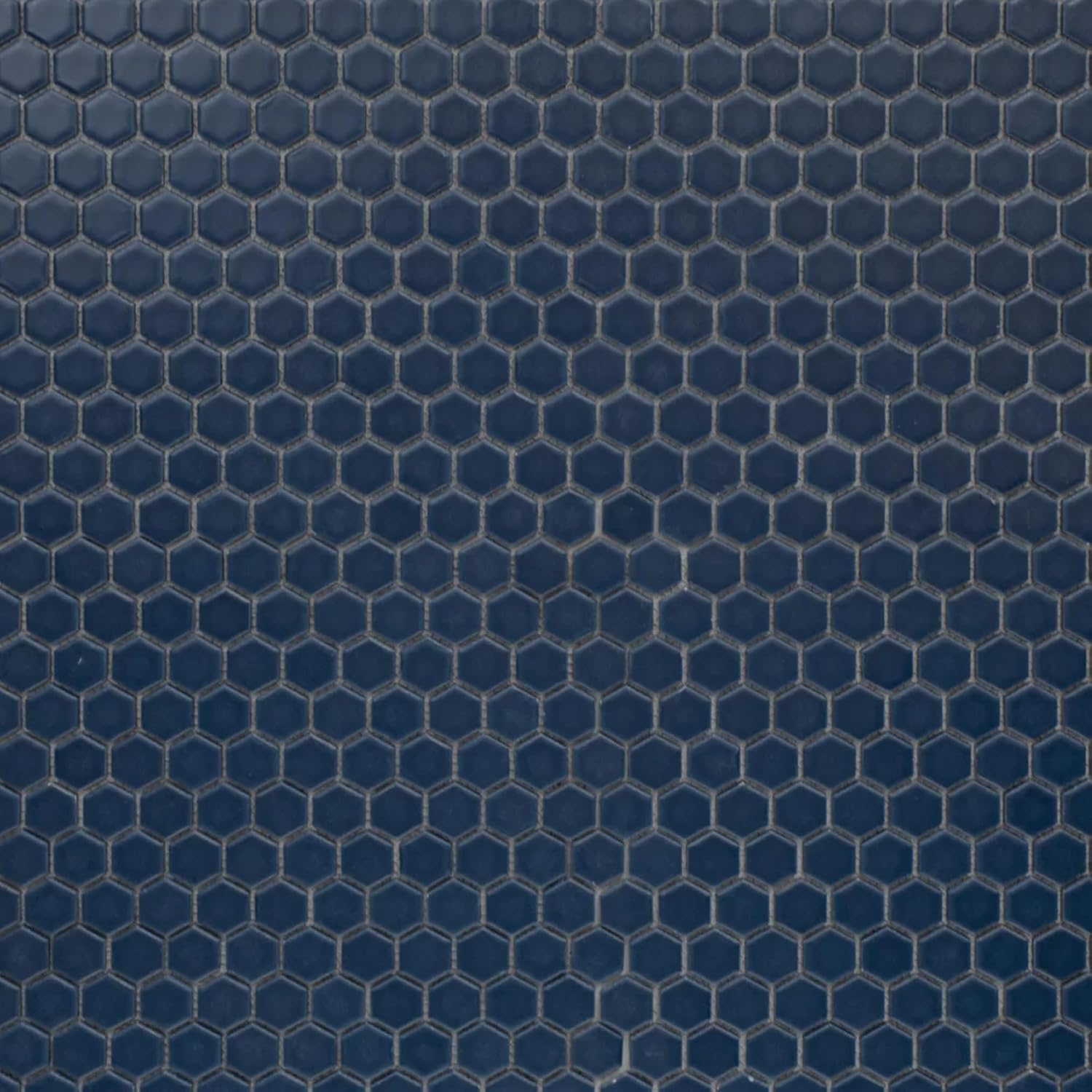 1" Hexagon Porcelain Mosaic Tile Matte Finish Navy Blue Color Wall and Floor Tile , Shower, and Backsplash (5 Sheets)