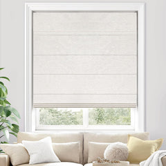 100% Blackout Cordless Roman Shades for Indoor Windows & French Doors - Blackout - Beige