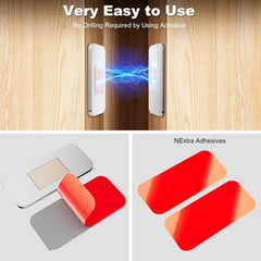 10 Pack Magnetic Cabinet Door Catch, Ultra Thin Cabinet Door Magnets, Adhesive Drawer Magnets to Stay Closed, Stainless