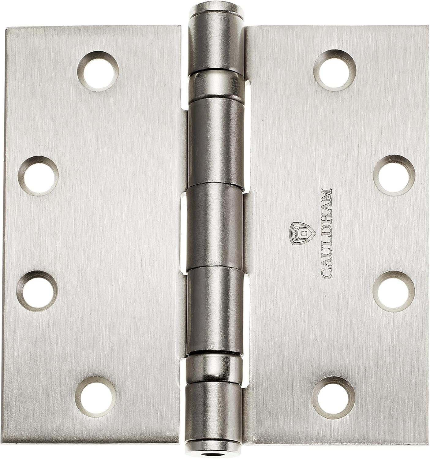 (3 Pack) Commercial-Grade 4-1/2" Full Mortise Ball-Bearing Door Hinges - Satin Nickel