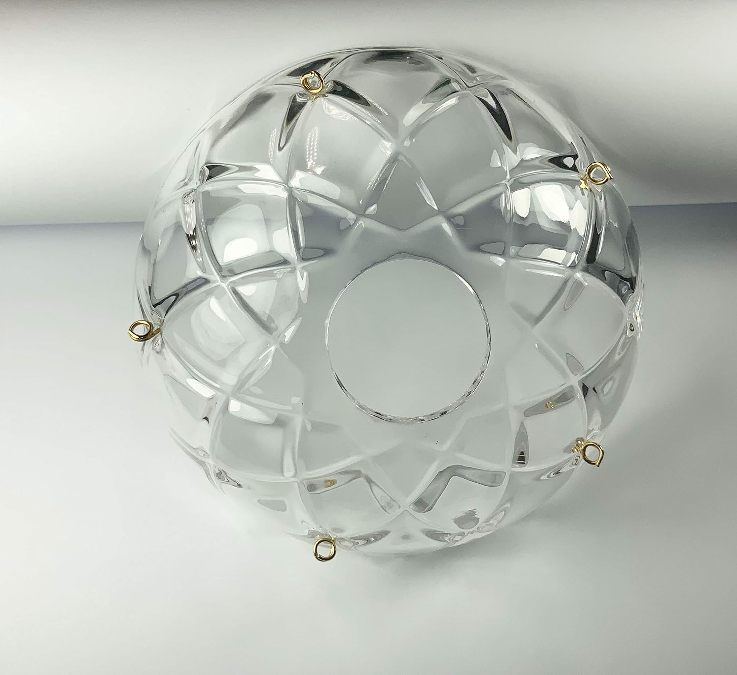 10 pieces -5 Side Holes, 4-Inches Asfour Chandelier Crystal 30% Lead Crystal Bobeche Lamp Chandelier Parts Cups With
