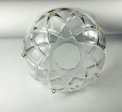 1 Piece - 5 Side Holes, 4-Inch Asfour Chandelier Crystal 30% Lead Crystal Bobeche Lamp Chandelier Parts Cups Clear