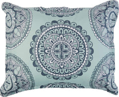 10-Piece Bed-in-a-Bag Comforter Set, Soft, Lightweight Microfiber, Full/Queen, Sea Foam Medallion