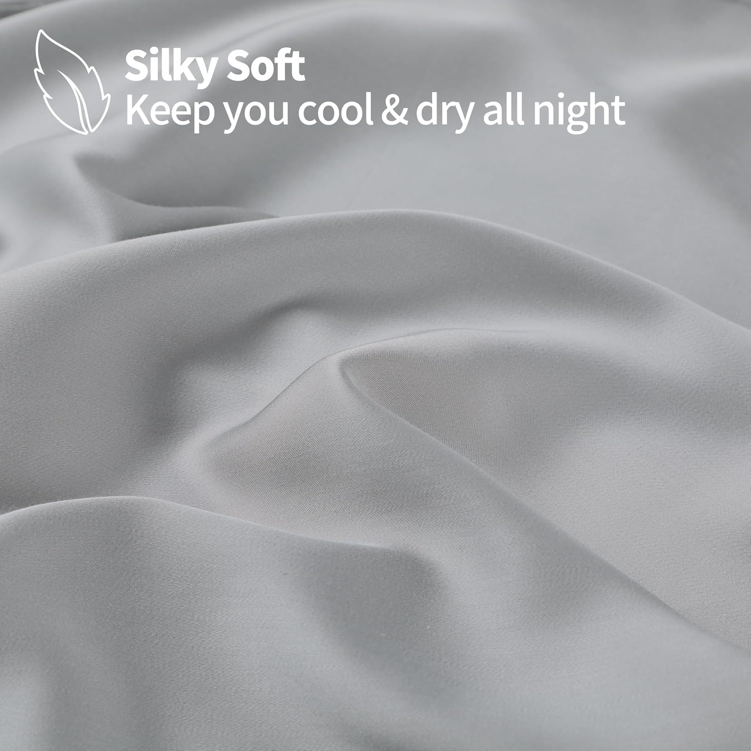 100% Bamboo Viscose Sheet Set, 400 Thread Count, Cooling Sheets for Hot Sleepers, 16" Deep Pocket, Ultra Soft